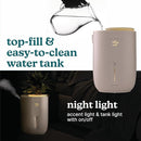 Homedics Natura Ultrasonic Warm & Cool Mist Humidifier, 1.3-Gal for Large Rooms, 60-Hr Runtime, Plant Holder, Programmable Humidity, Auto Shutoff, Nightlight Small Plant Compatible(Plant Not Included) by TinyTreasures Baby Boutique