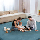 Baby Play Mat for Floor Tummy Time Mat Nursery Muscle Area Playroom Rug Tatami 79"x138" Memory Foam 1.3" Thick Crawling For Babies,Toddlers, Infants, Kids,Floor(Green) by TinyTreasures Baby Boutique