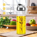 Aelga Olive Oil Dispenser Bottle - Glass Oil Dispenser - Dispenser Bottle for Kitchen with Stainless Steel Spout by CozyNest Decor