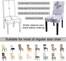 JQinHome Pattern Chair Covers for Dining Room Set of 4, High Stretch Removable Washable Parsons Chair Slipcover for Home Party Hotel Wedding Ceremony (Grey Butterfly,4PCS) by CozyNest Decor