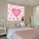 Lunerfex Y2K Tapestry Pink Wall Tapestry, Cute Tapestries for Bedroom Funny Tapestries Wall Hanging for Bedroom Living Room Decor Pink-4 44"x60" by CozyNest Decor