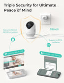 VistaView Lite Smart WiFi Baby Monitor - 4” 720P Split Screen & 1080P Camera App Control, Motion Alerts, HD Night Vision, 3000mAh Battery, 2-Way Talk, Multi-User, Triple Security, 1000ft Range by TinyTreasures Baby Boutique