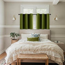 MIULEE Short Curtains for Windows - Light Olive Green Blackout Half Window Curtains Thermal Insulated Privacy Drapes for Kitchen Bedroom Bathroom Grommet Small Basement Tiers W40 x L36 Inch 2 Panels by TinyTreasures Baby Boutique