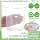 Vesici Large Size Clear Nursery Pots Variety Pack Plant Pots with Drainage Holes Planters for Indoor Plants Flexible Transparent Plastic Plant Bottle Succulents(12 Pcs,5/7/9 Inch) by GreenHaven Gardens