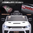 12V 7Ah Kids Electric Ride on Car, Licensed Dodge Charger SRT Hellcat, Battery Powered 4-Wheels Toy Car Electric Vehicle for Kids with Remote Control, 3 Speeds, LED Lights, Music (White) by TinyTreasures Baby Boutique