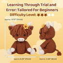 Mewaii Crochet Kit for Beginners with 40% Extra Eco-Friendly Pre-Started Easy Yarn, Step-by-Step Video Tutorials for Adults and Kids (Highland Cattle) by TinyTreasures Baby Boutique