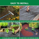 6FT X 180 FT Weed Barrier Landscape Fabric Heavy Duty,3.2 OZ Premium Garden Weed Blocker Fabric for Weed Control, Plastic Ground Cover with Woven Weed Cloth,Durable Landscaping Fabric by GreenHaven Gardens