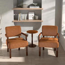 Accent Chair, PU Leather Living Room Chairs Oversize with Soft Seat and Armrests for Living Room Dinning Room Bedroom Reading Room Waiting Room by CozyNest Decor