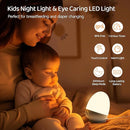 Touch Egg Night Light for Baby Nursery, Rechargeable Portable Kids Nightlight Lamp with 1-6H Feeding Timer, 3 Color Temperatures Dimmable, Ideal for New Moms of Toddlers by TinyTreasures Baby Boutique
