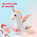 Sew Butiful 8" Unicorn Stuffed Animal - Cute Plush Toy Gift for 3-8 Years Old Girls, Soft Birthday Present for Baby, Toddler, Kids, Decor (White) by TinyTreasures Baby Boutique