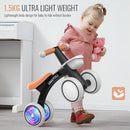 Umatoll Colorful Lighting Baby Balance Bike Toys for 1 Year Old Boys Gifts, Adjustable Seat Baby Walker, One Year Old Boy Birthday Gifts, 12-24 Months Toddler First Ride on Toys by TinyTreasures Baby Boutique