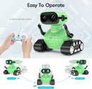 ALLCELE Robot Toys, Rechargeable RC Robot for Boys and Girls, Remote Control Toy with Music and LED Eyes, Gift for Children Age 3 Years and Up - Green by TinyTreasures Baby Boutique
