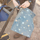 Tiny Twinkle Mess-Proof Waterproof Wet Dry Bag | 2-Pack Reusable Wet Bags for Swimsuits & Baby Clothes | Leakproof Wet Bag for Travel & Diaper Changes for Baby (Space, Ice Blue) by TinyTreasures Baby Boutique