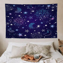 HZOHNAGO Boho Sun Moon Tapestry Purple Blue Sun Stars Galaxy Pattern Printed Wall Tapestry Wall Hanging for Bedroom Living Room Dorm 60" W x 40" H by CozyNest Decor