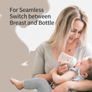 Pigeon Baby Bottle Newborn Feeding Gift Set, Anti-Colic, Wide Neck Bottle with Latch-On Line Nipple (4 PP Feeding Bottles with Nipples+ 4 Nipples + 1 Baby Bottle Brush) by TinyTreasures Baby Boutique
