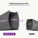 PURPLE LEAF Patio Umbrella 9' X 12' Cantilever Outdoor Double Top Large Rectangle Umbrella Heavy Duty 360° Rotation Offset Hanging Umbrella for Garden Deck Pool Backyard Cast Slate