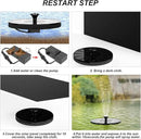 Solar Fountain Pump for Bird Bath, 1.4W Water Fountain with 6 Nozzles Solar Powered Fountain Pump for Bird Bath, Garden, Pond, Pool, Outdoor by GreenHaven Gardens