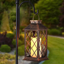 2 Pack Solar Lantern Outdoor Waterproof Garden Decor Hanging Lanterns Birthday Gifts for Women Mom 11" LED Flickering Flameless Candle Christmas Table Lights for Yard, Patio, Porch, Backyard by GreenHaven Gardens