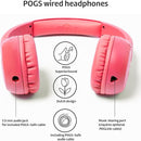 POGS Kids Wired Headphones | The Elephant 2 | Adjustable, Durable Headphones for Kids 3+ | Limited to 85 dB, Microphone | On-Ear | Music-Sharing Function Safe 3.5mm Audio Cable (3.2ft) (rPink) by TinyTreasures Baby Boutique