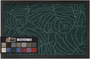 GORILLA GRIP 100% Waterproof All-Season WeatherMax Doormat, 60x24, US Designed Natural Rubber, Stain and Fade Resistant, Low Profile Indoor Outdoor Door Mats, Easy Clean Patio Mat, Green Palm by CozyNest Decor