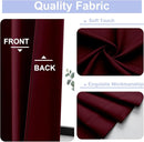 Simplebrand Ava Burgundy Blackout Curtains for Bedroom 84 Inch Length 2 Panels Set, Solid Thermal Insulated Privacy Nursery Window Treatment Curtains Blackout Drapes, W40 x L84 Inch, Burgundy by TinyTreasures Baby Boutique