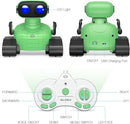 ALLCELE Robot Toys, Rechargeable RC Robot for Boys and Girls, Remote Control Toy with Music and LED Eyes, Gift for Children Age 3 Years and Up - Green by TinyTreasures Baby Boutique