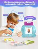Korean and English Talking Flash Cards for Toddlers, 510 Sight Words Bilingual Learning Toys for Children, Autism Pocket Speech Therapy Toys, Korean Vocabulary Educational Flashcards by TinyTreasures Baby Boutique