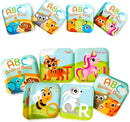 Floating Baby Bath Books. Kids Learning Bath Toys. Waterproof Bathtime Toys for Toddlers. Kids Educational Infant Bath Toys.(Set of 4: ABC Animal Bath Books) by TinyTreasures Baby Boutique
