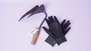 HandPlowHoe Gardentool with Safety Cover for Easy Gardening, Weeding and Farming Made by Korean Master Blacksmith (M GLOVE) by GreenHaven Gardens