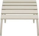 WestinTrends Outdoor Ottoman, Patio Adirondack Ottoman Foot Rest, All Weather Poly Lumber Folding Foot Stool for Adirondack Chair, Widely Used for Outside Porch Pool Lawn Backyard, Sand by CozyNest Decor