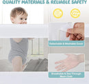 BABY JOY Double Sided Bed Rail Guard, 2 Pack, Extra Long, Swing Down for Convertible Crib, Folding Baby Safety Bedrail for Kids Twin Full Size Queen King Mattress, Rails for Toddlers (White, 60") by TinyTreasures Baby Boutique