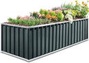 KING BIRD Galvanized Raised Garden Bed with 2 Installation Methods for DIY, 101" x 36" x 24" Heightened Planter Kit Box Outdoor for Deep-Rooted Vegetables, Flowers, Green by GreenHaven Gardens