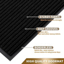Yimobra Front Door Mat Outdoor Indoor Entrance, 100% Waterproof All-Season All Weather Doormat, Welcome Matt Outside Entry, Non Slip, Low Profile, Heavy Duty Patio Porch Floor Mats,47 x 32,Black by CozyNest Decor