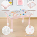 Kids Table and 2 Chairs Set, Height Adjustable (17.7"-26.1") Toddler Table and Chair Set, Multi-Activity Table with Graffiti Desktop, Children’s Table and Chairs for Classroom, Home & Daycare by CozyNest Decor
