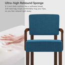 Accent Chair with Wood Frame, Arm Chairs Oversize with Soft Seat and Armrests for Living, Dining, Bed, Reading, and Waiting Rooms by CozyNest Decor