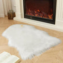 AMTOVO Faux Fur Rug, White Small Area Rug, Fluffy Sheepskin Rug, Fuzzy Ultra Soft 2 x 3 ft Shag Rugs for Bedroom Sofa Throw Cushion Room Decor, Sheepskin by CozyNest Decor