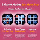 3 in 1 Electronic Tic Tac Toe Game, Handheld Digital Tic Tac Toe Bolt Game with Silent Mode, Portable Learing Toys Gift for Kids & Adults, Pink by TinyTreasures Baby Boutique