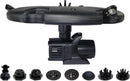 HALF OFF PONDS Floating Fountain – 1.5 HP Pond Aerator with 200' Cord – 12,500 GPH Water Pump –11 Spray Patterns - Energy-Efficient - White LED Lights - for Large Ponds, Lakes & Water Gardens by GreenHaven Gardens