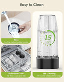 Smoothie Blender, 1100W Personal Blender for Shakes and Smoothies, Blenders and Grinder Combo for Kitchen with 2 * 22 Oz To-Go Cup and Lid for Protein Shake, Baby Food, Frozen Drink by TinyTreasures Baby Boutique
