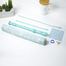 Recorder Instrument for Beginner Adults,8-Hole Soprano Descant Recorder Music Flute with Cleaning Rod & Case Bag For Home Entertainment(2-Green Unicorn2) by TinyTreasures Baby Boutique