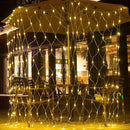 Pooqla Net Lights, 300LED Christmas Outdoor Mesh, 14.8x4.9 ft Fairy String 8 Modes Green Wire, Connectable Waterproof Decorative for Bushes Tree Garden Halloween, Warm White by GreenHaven Gardens
