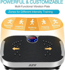 AXV Vibration Plate Exercise Machine Whole Body Workout Vibrate Fitness Platform Lymphatic Drainage Machine for Weight Loss Shaping Toning Wellness Home Gyms Workout by CozyNest Decor