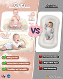 Baby Lounger Pillow 3-in-1 Infant Lounger Pillow for Newborn 0-24 Months, Portable Tummy Time Mat for Home and Travel, Breathable & Soft Baby Seat for Baby by TinyTreasures Baby Boutique
