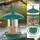 Pack of 2 Bird Feeder for Outdoor Hanging. Green by CozyNest Decor