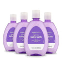Amazon Basics Hypoallergenic Tear-Free Night-Time Baby Calming Bath, 13.6 Fl Oz (Pack of 4), (Previously Solimo) by TinyTreasures Baby Boutique