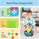 Picasso Cubes 1” Magnetic Puzzle Cubes 108 Piece Magnet Construction Building Block Set Sensory Toy Early Education STEM Learning, Free Ideabook with 50 Ideas, Children Age 3+ Boy Girl PMC108 by TinyTreasures Baby Boutique