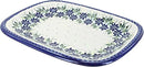 Blue Rose Polish Pottery Sierra Medium Rectangular Serving Platter by CozyNest Decor