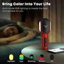 Wireless Bluetooth Karaoke Microphone, 5-in-1 Portable Handheld Mic Speaker with Dynamic RGB Lights, Mini Karaoke Machine for Car Travel Home Party, Music Recording, Duet Singing, Gift for Kids Adults by TinyTreasures Baby Boutique