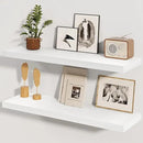 Fun Memories White Floating Shelves 36 Inch Long, 8 Inch Deep Floating Shelf for Wall, 36" W x 8" D Floating Shelves Set of 2, White Deep Wall Shelves for Bedroom, Living Room, Kitchen by CozyNest Decor