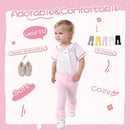 Newborn Toddler Baby Girl Pants Leggings Ribbed Straight Flare Infant Girl Pants Leggings Bell Bottoms 5 Packs by TinyTreasures Baby Boutique